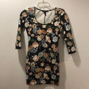 Floral bodycon dress